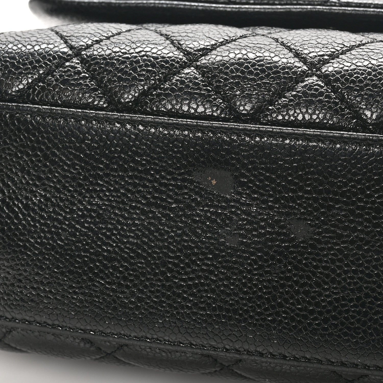Caviar Quilted Mini Coco Handle Flap So Black
