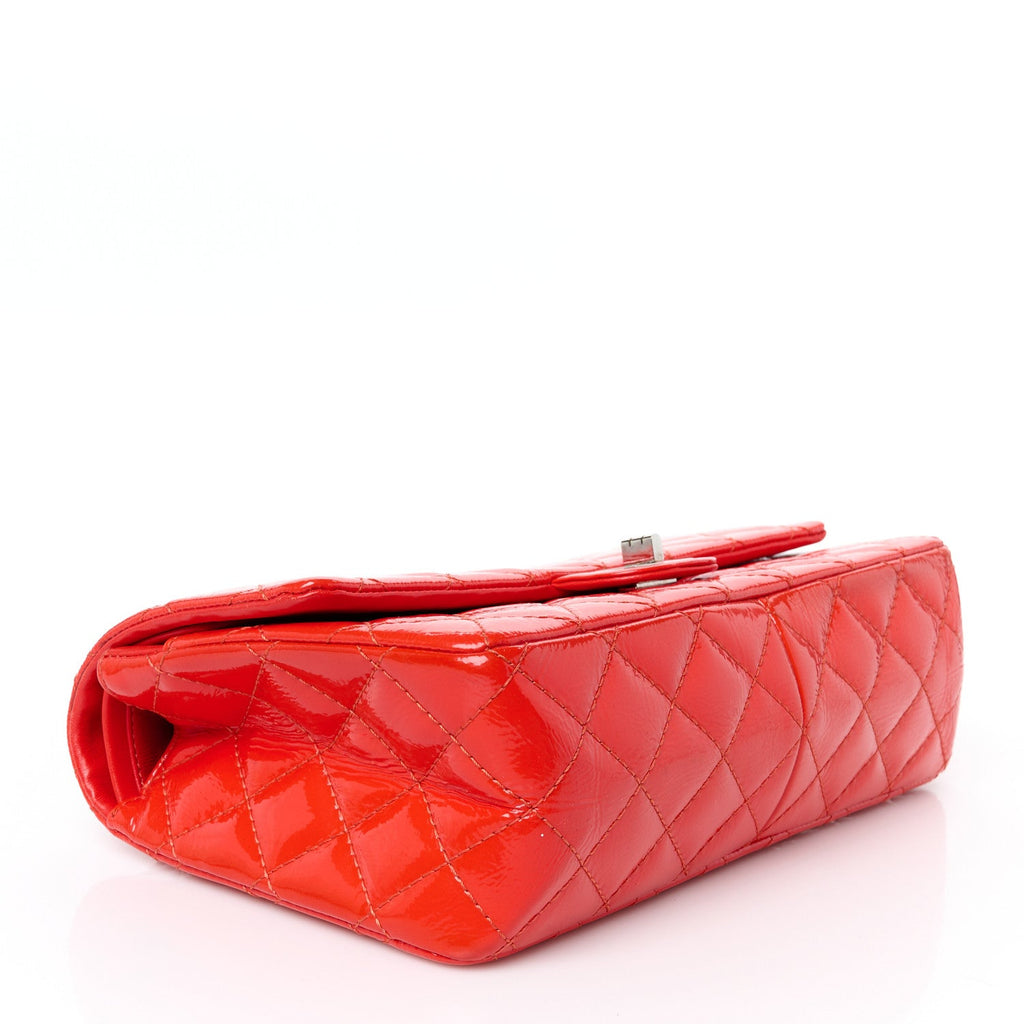 Distressed Patent Quilted 2.55 Reissue 226 Flap Red
