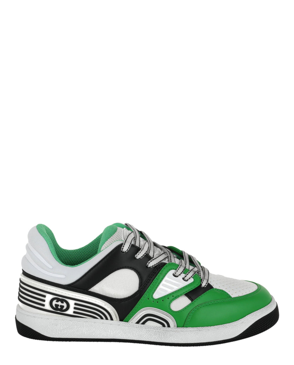 Men's Gucci Basket Leather Low-Top Sneakers