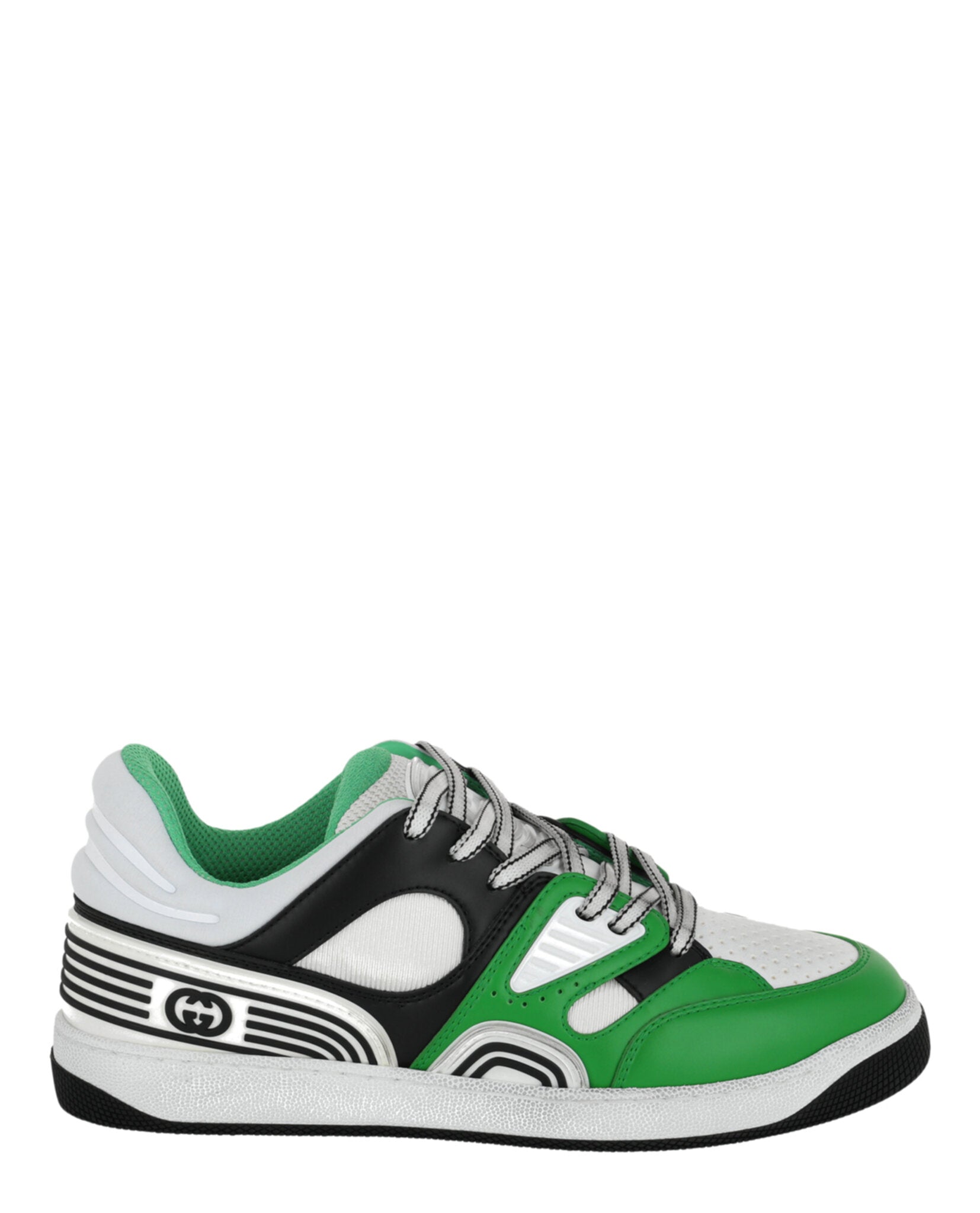 Men's Gucci Basket Leather Low-Top Sneakers