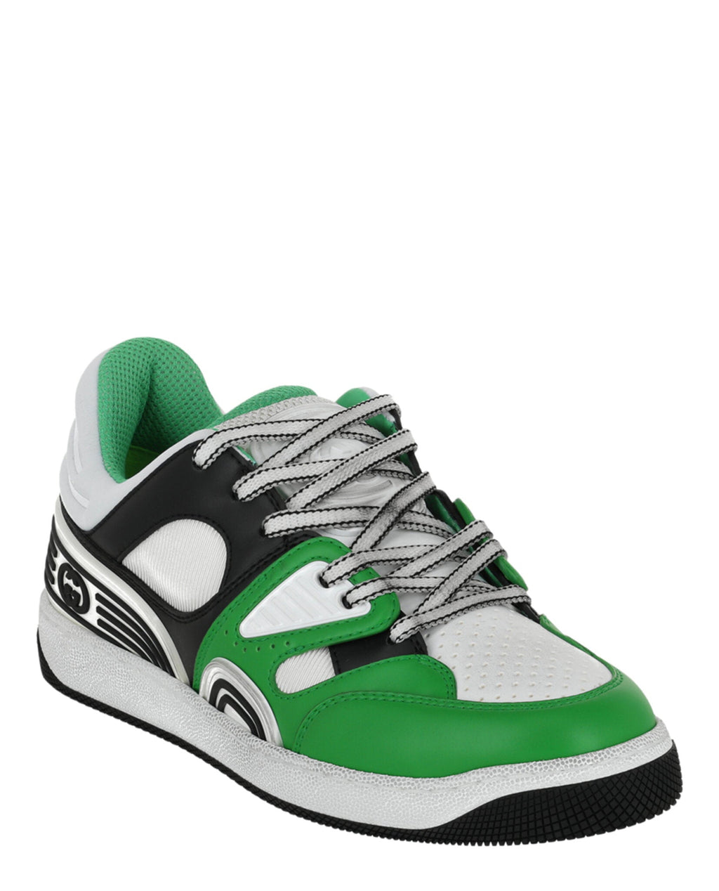 Men's Gucci Basket Leather Low-Top Sneakers