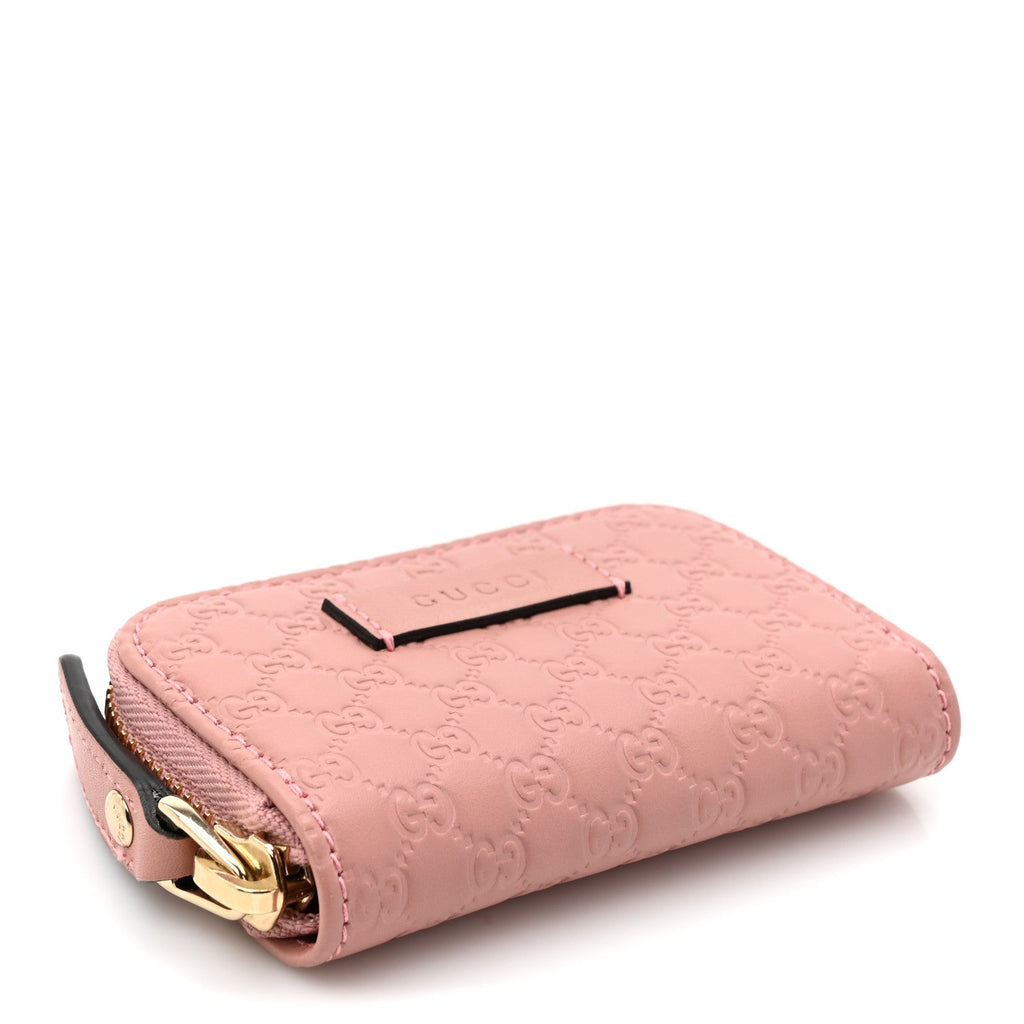 Microguccissima Zip Around  Case Soft Pink