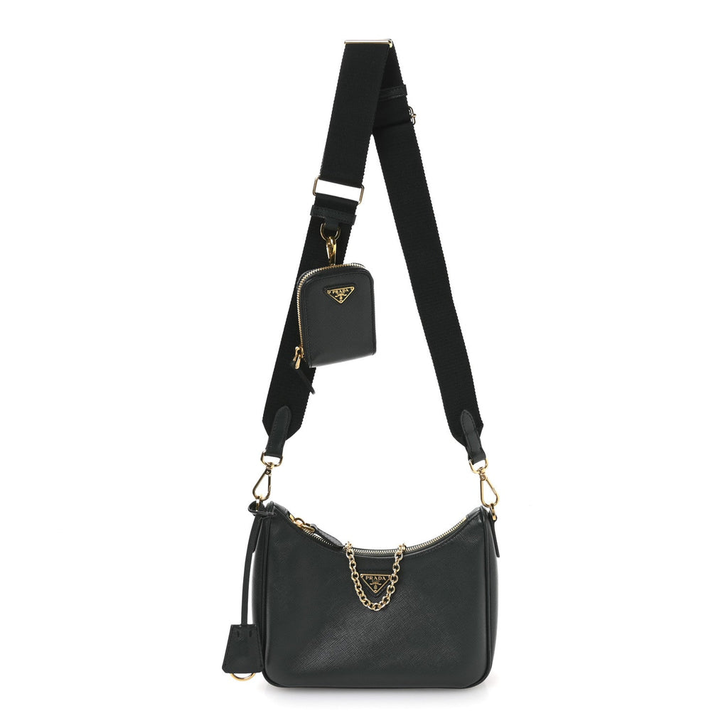 Saffiano Lux Re-Edition 2005 Shoulder Bag Smeraldo