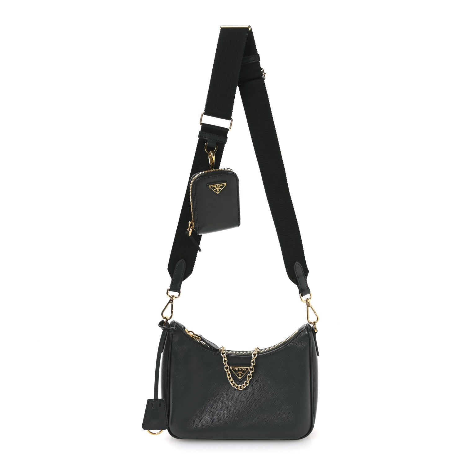 Saffiano Lux Re-Edition 2005 Shoulder Bag Smeraldo