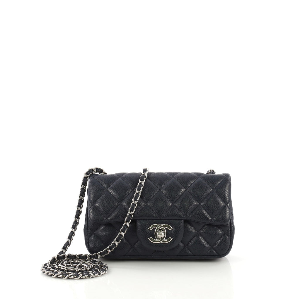 Classic Single Flap Bag Quilted Caviar Extra Mini