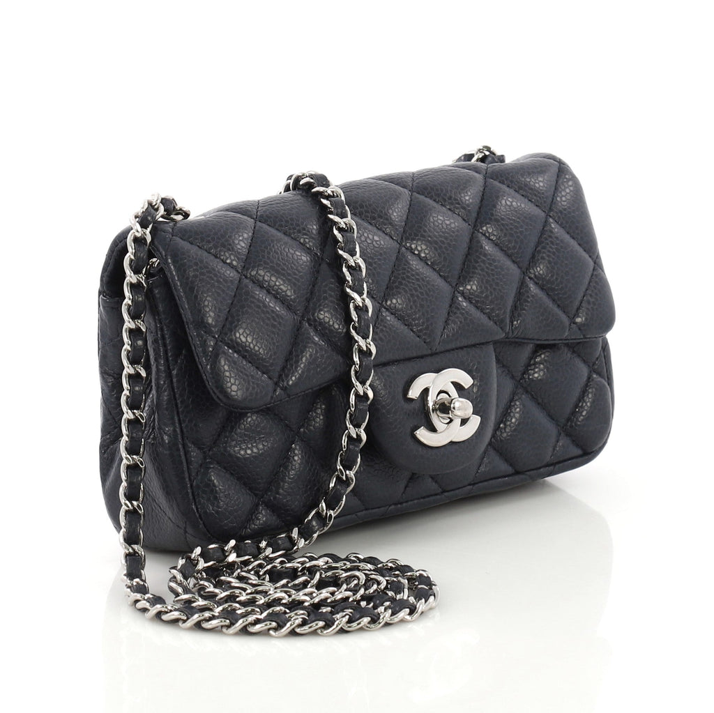 Classic Single Flap Bag Quilted Caviar Extra Mini