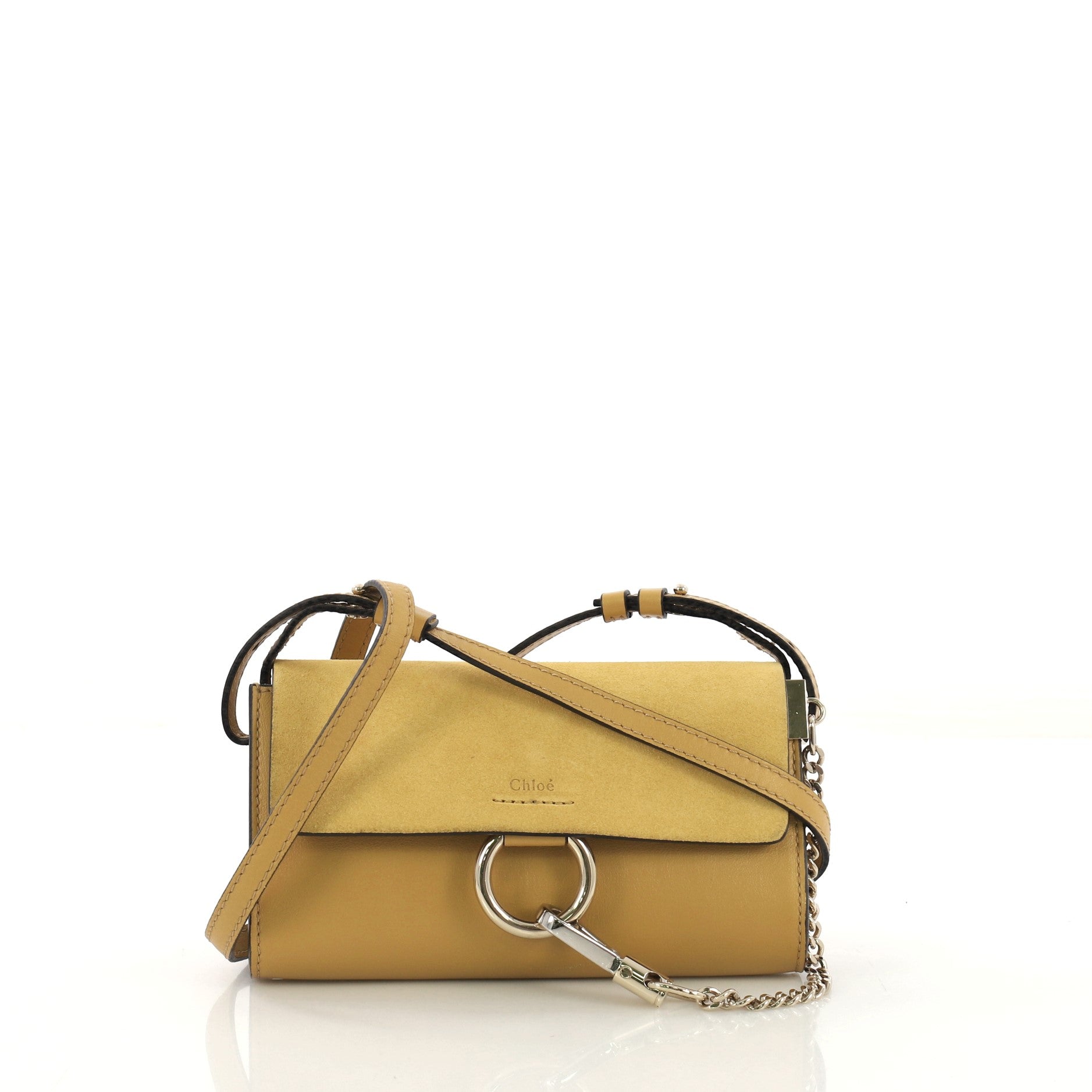 Faye Shoulder Bag Leather and Suede Mini