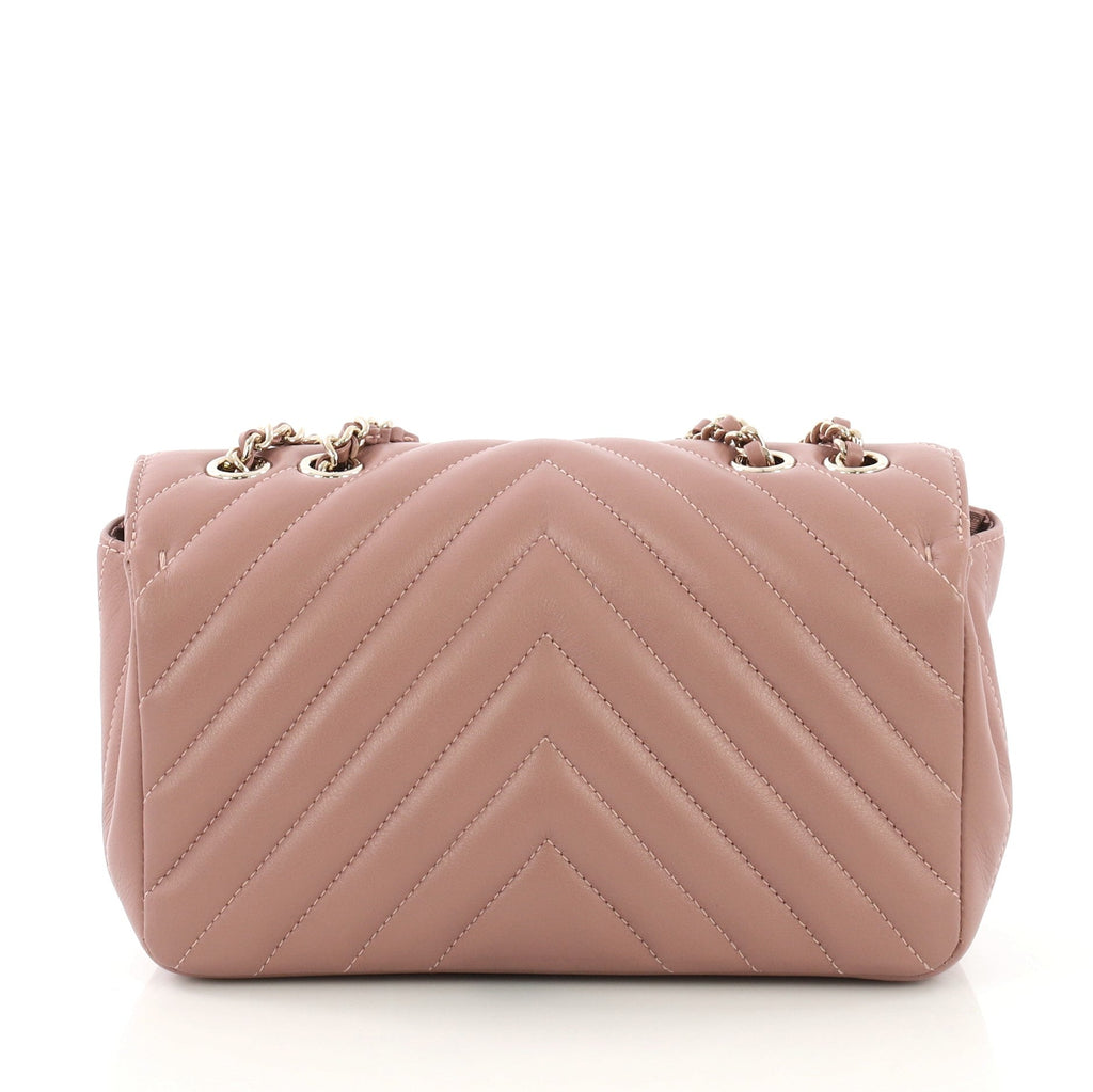 Statement Flap Bag Chevron Calfskin Mini