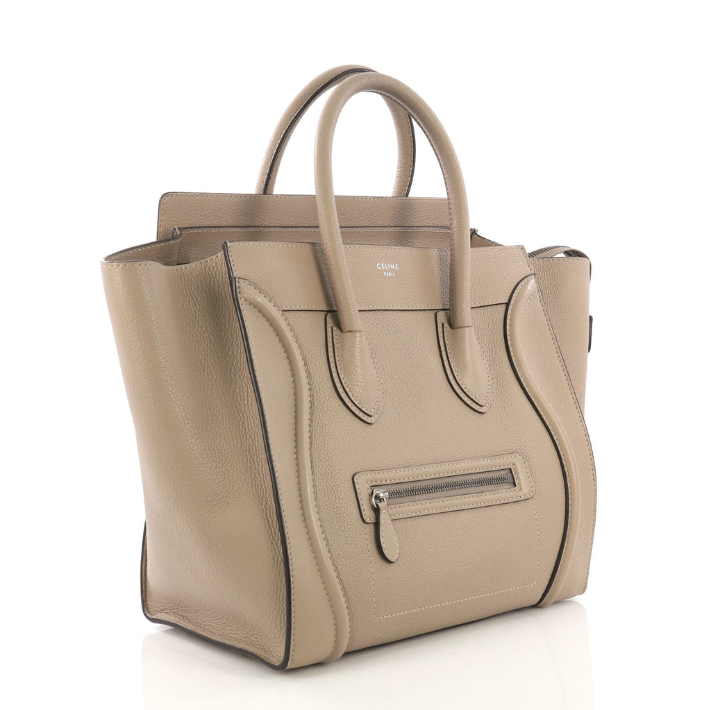 Luggage Handbag Grainy Leather Mini