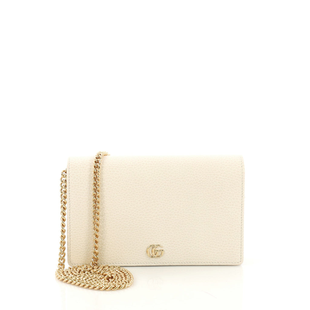 Petite GG Marmont Chain Wallet Leather Mini