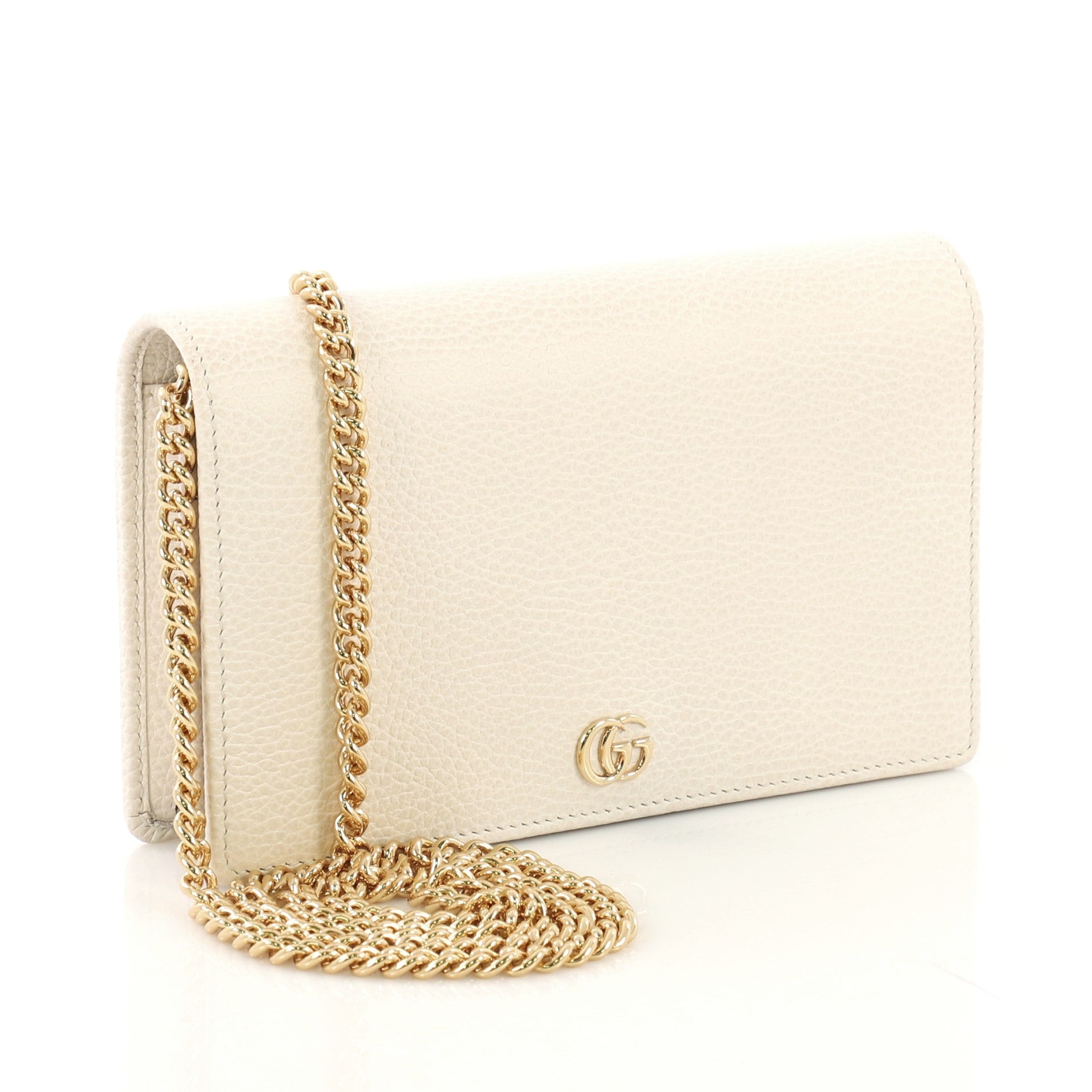 Petite GG Marmont Chain Wallet Leather Mini