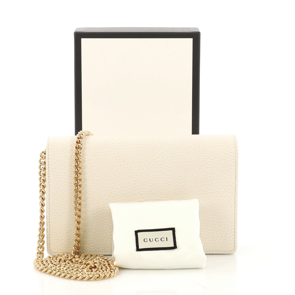 Petite GG Marmont Chain Wallet Leather Mini