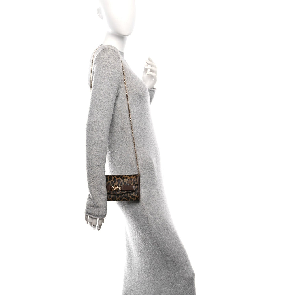 Calf Hair Medusa 95 Wallet On Chain Animalier