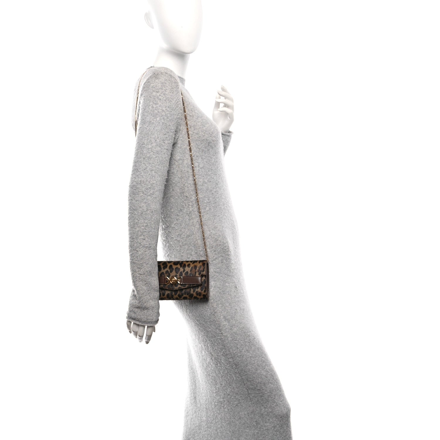 Calf Hair Medusa 95 Wallet On Chain Animalier
