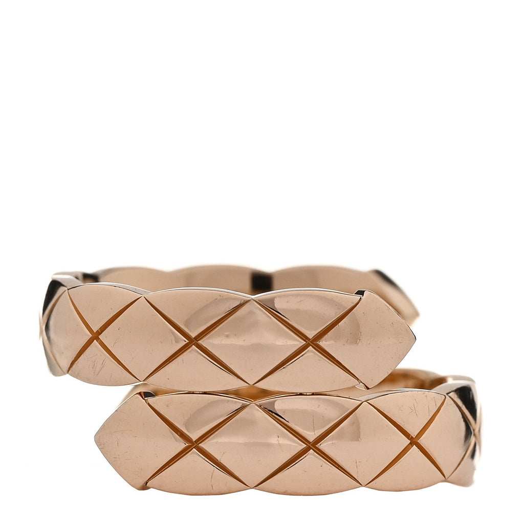 18K Beige Gold Diamond Coco Crush Toi Et Moi Ring 57 8