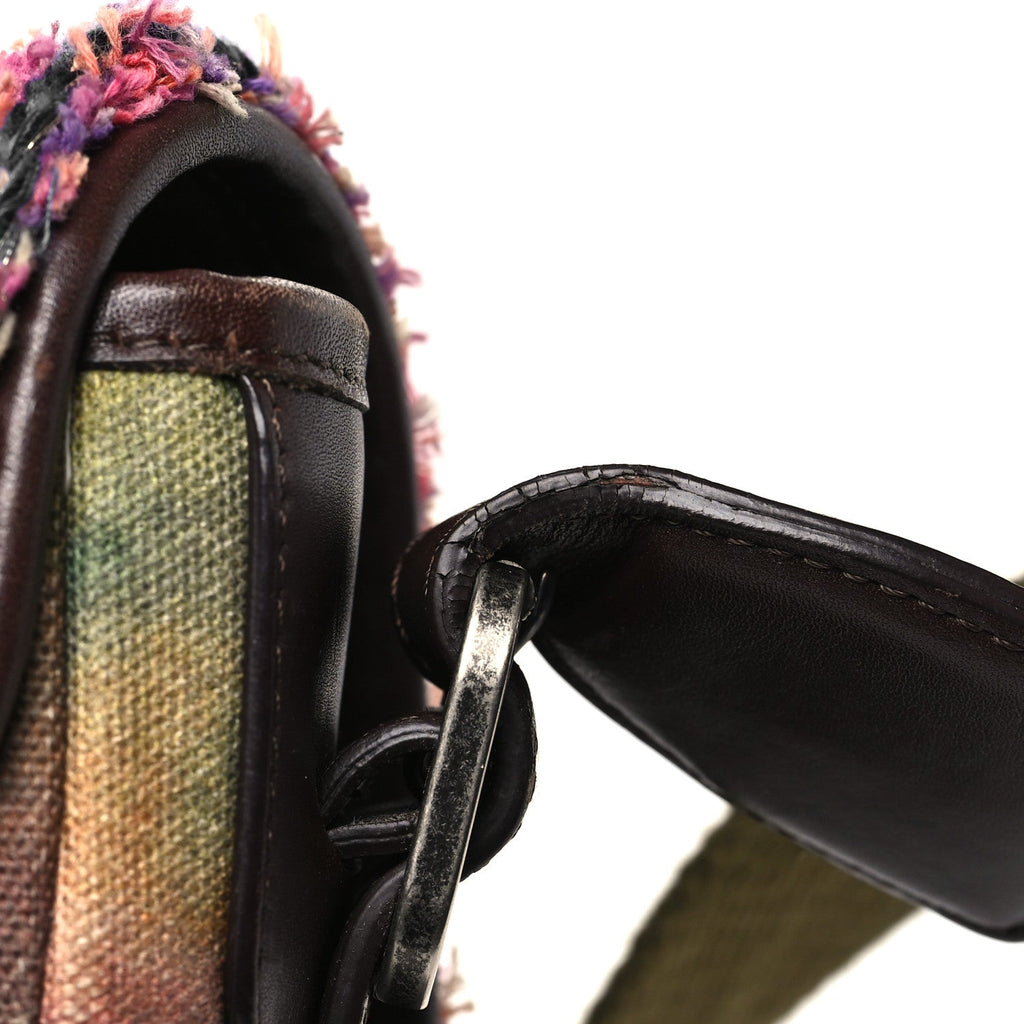 Washed Toile Graffiti On The Pavements Messenger Khaki Multicolor