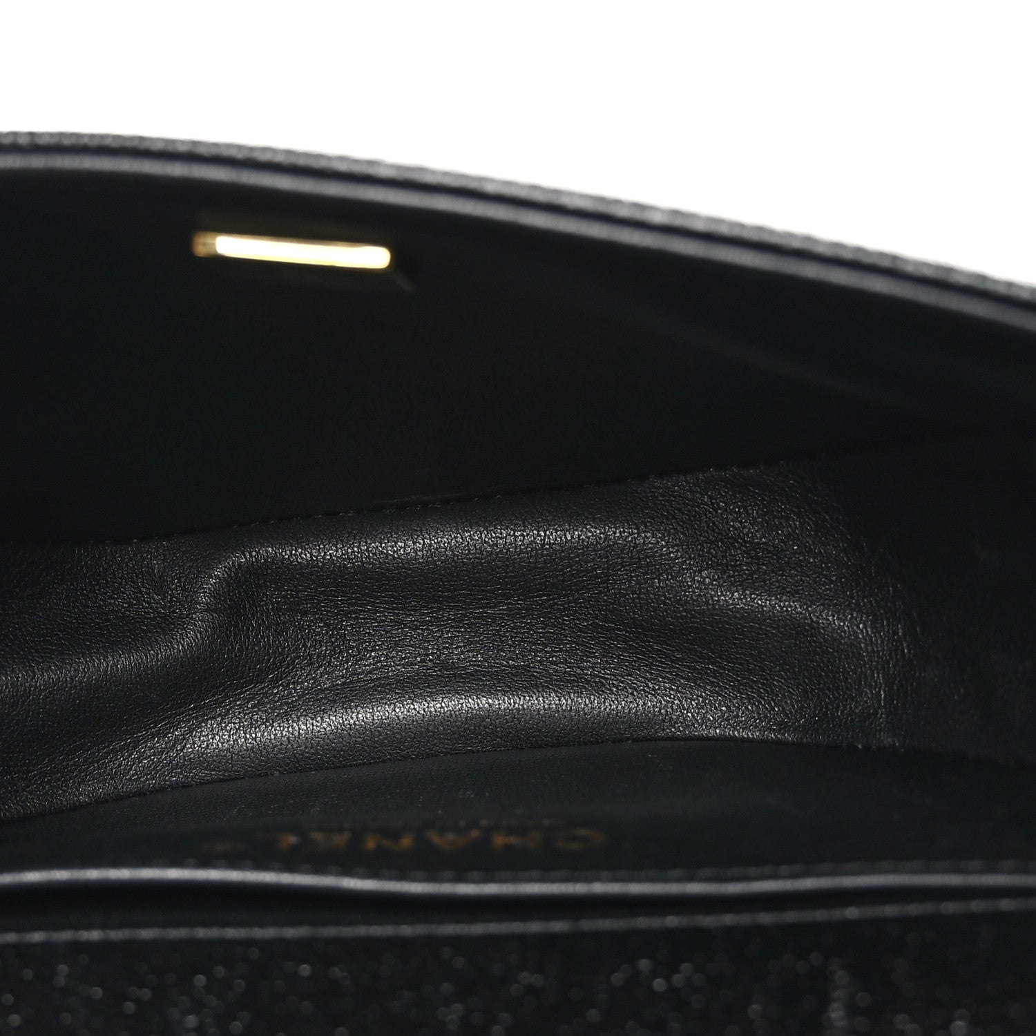 Caviar Quilted Small Boy Messenger Bag Black