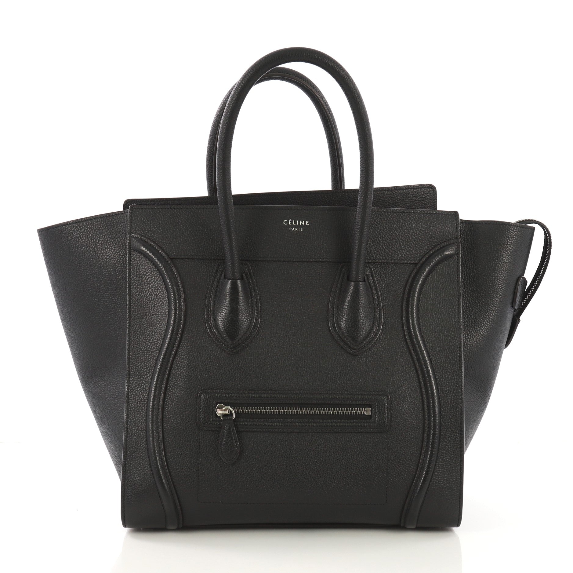 Luggage Handbag Grainy Leather Mini
