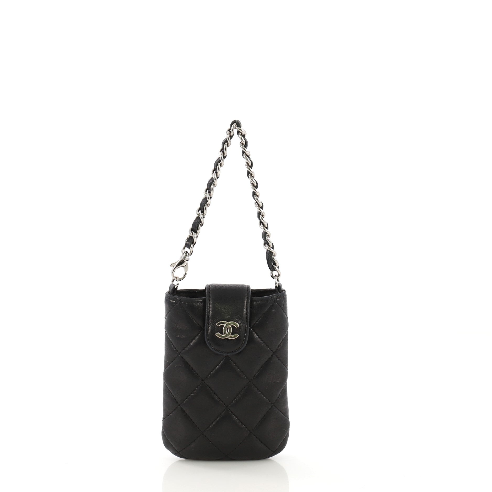 CC Chain Clutch Quilted Lambskin Mini