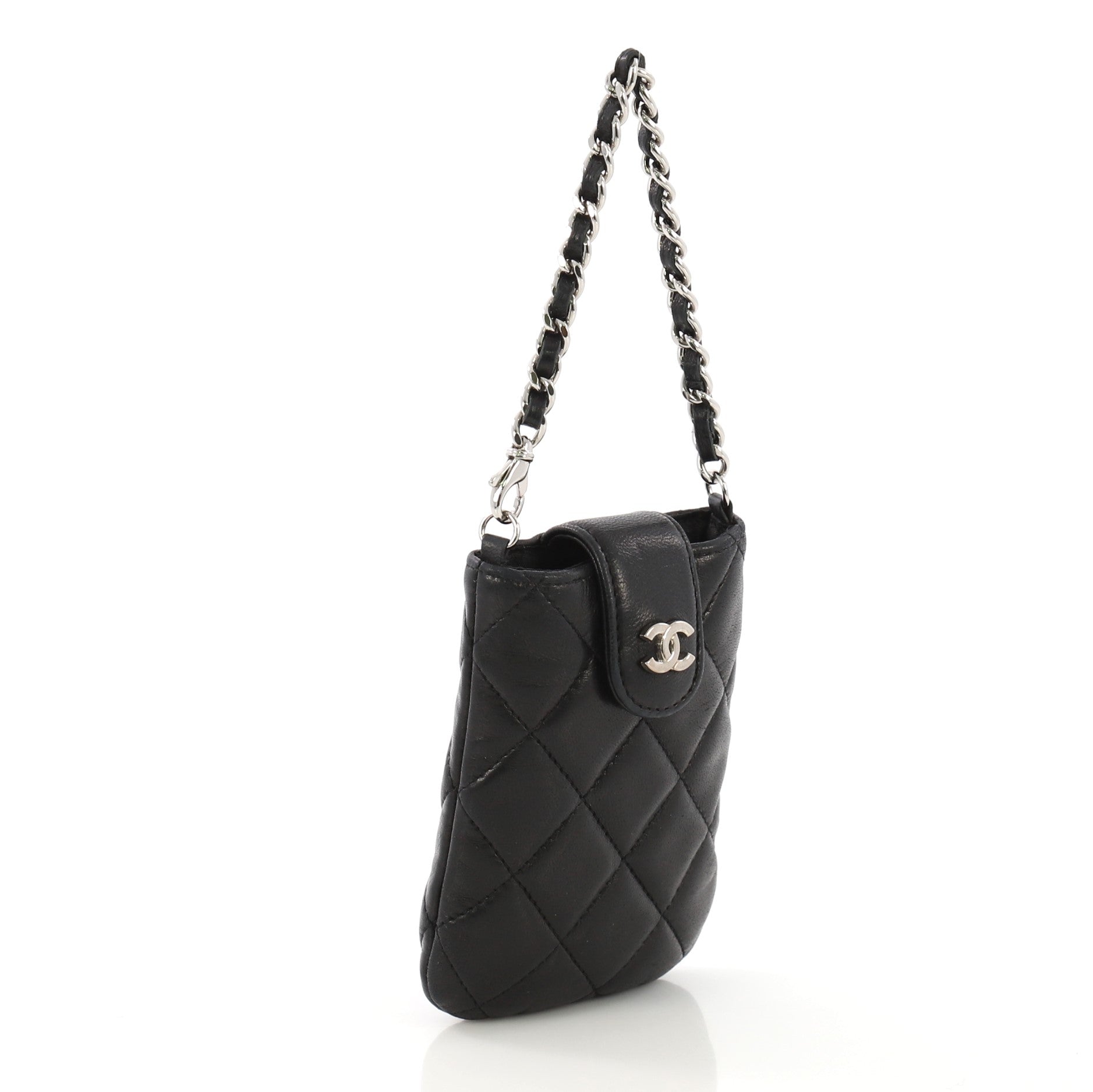 CC Chain Clutch Quilted Lambskin Mini