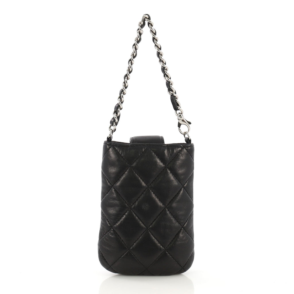 CC Chain Clutch Quilted Lambskin Mini