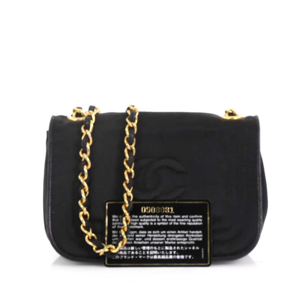 Vintage CC Stitch Flap Bag Satin Mini