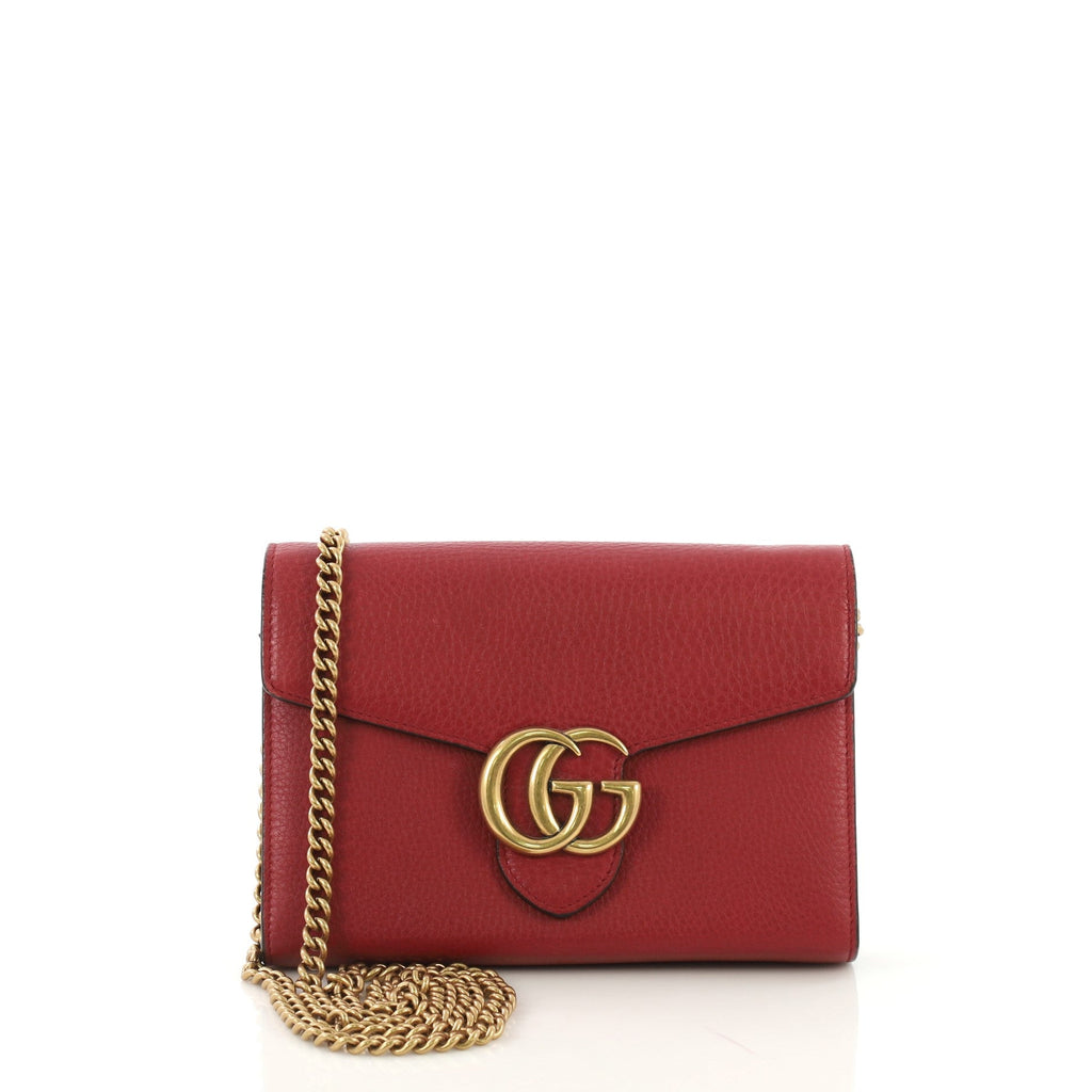 GG Marmont Chain Wallet Leather Mini