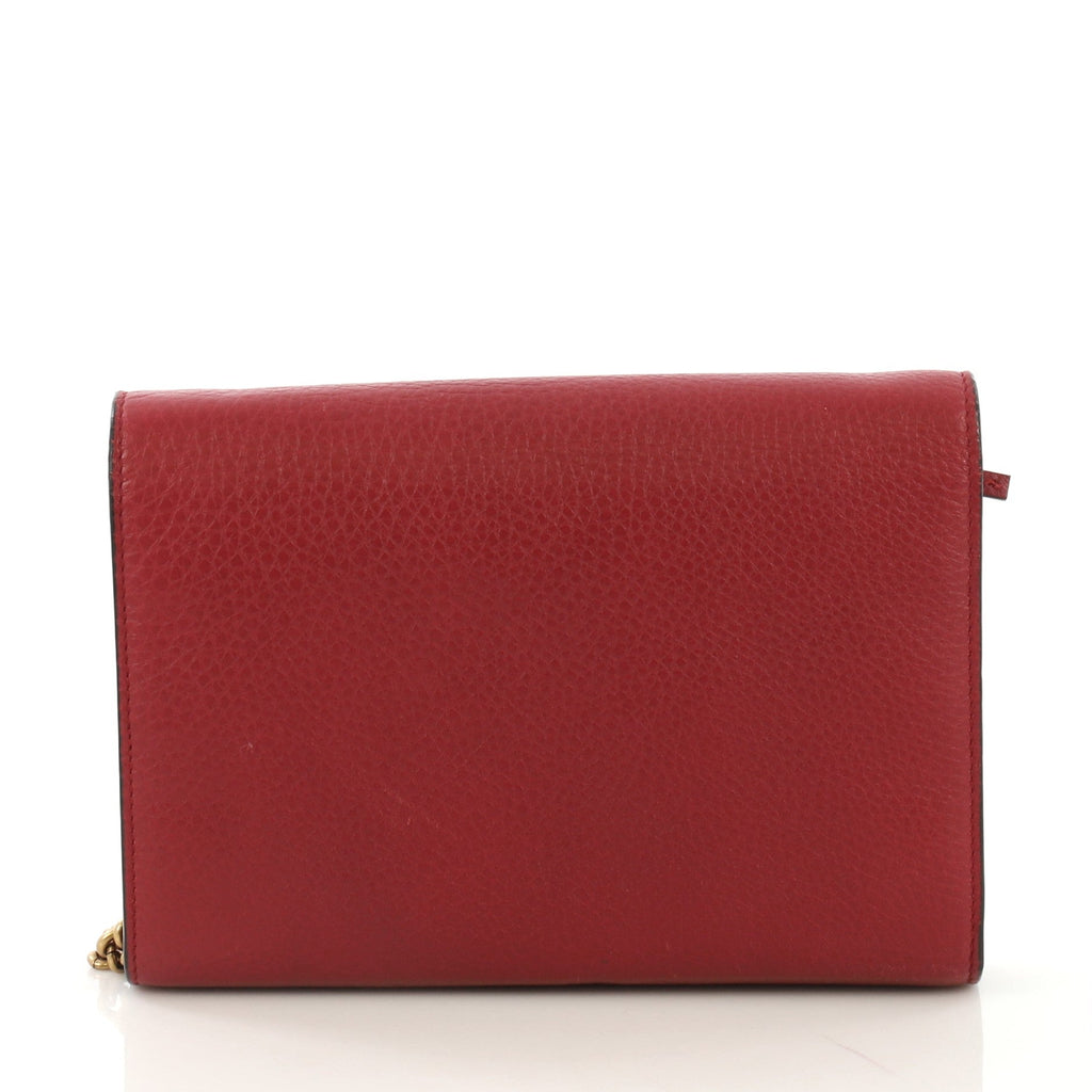 GG Marmont Chain Wallet Leather Mini