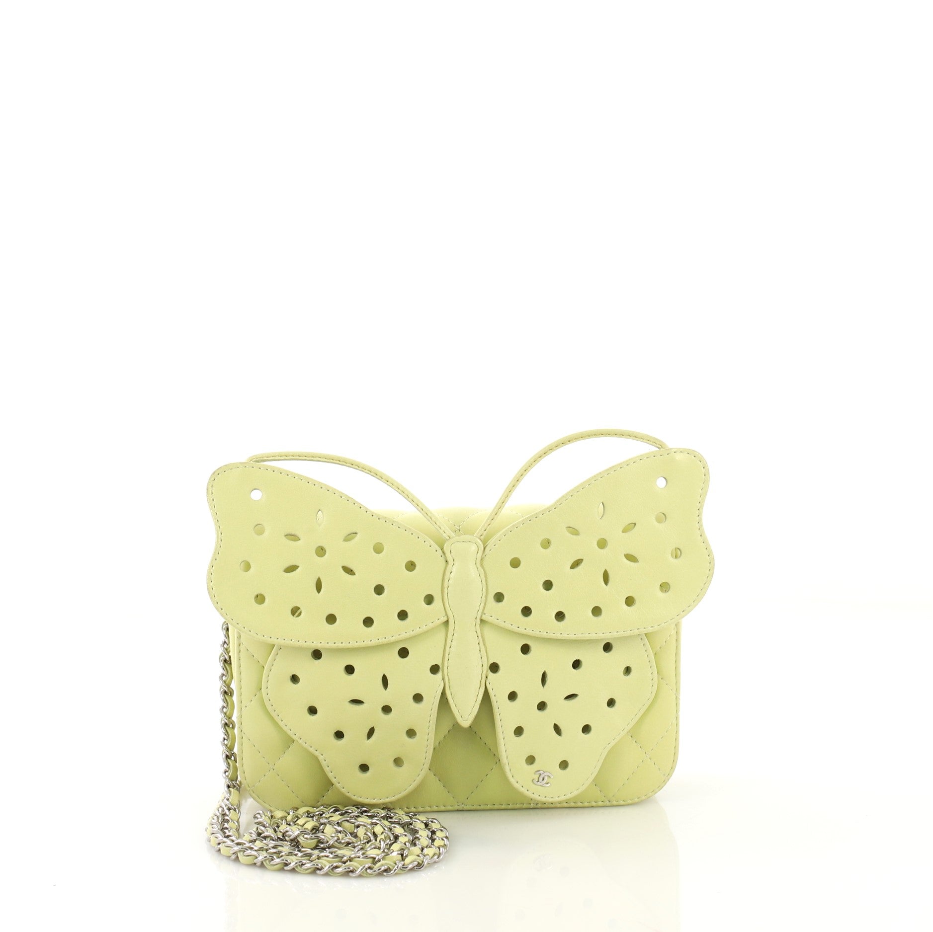 Butterfly Clutch Quilted Leather Mini
