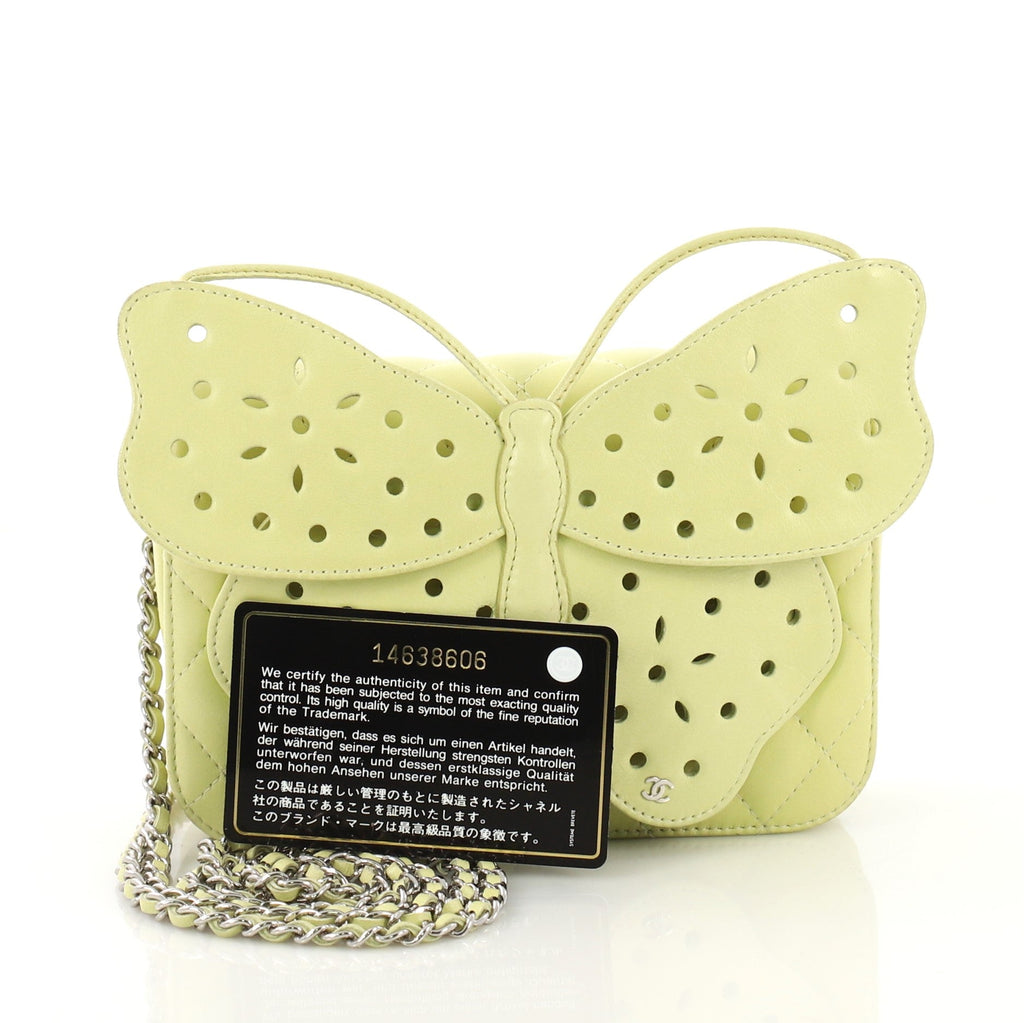 Butterfly Clutch Quilted Leather Mini