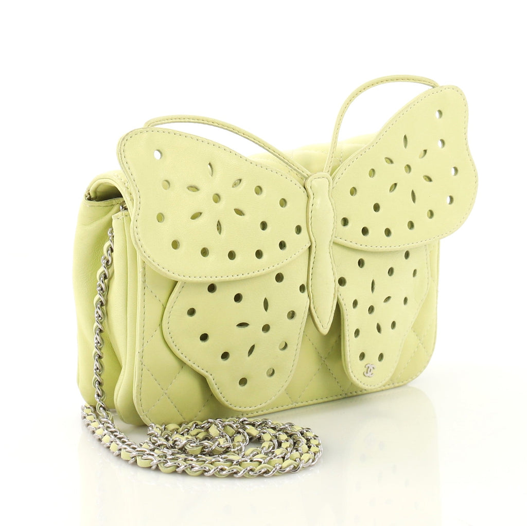 Butterfly Clutch Quilted Leather Mini