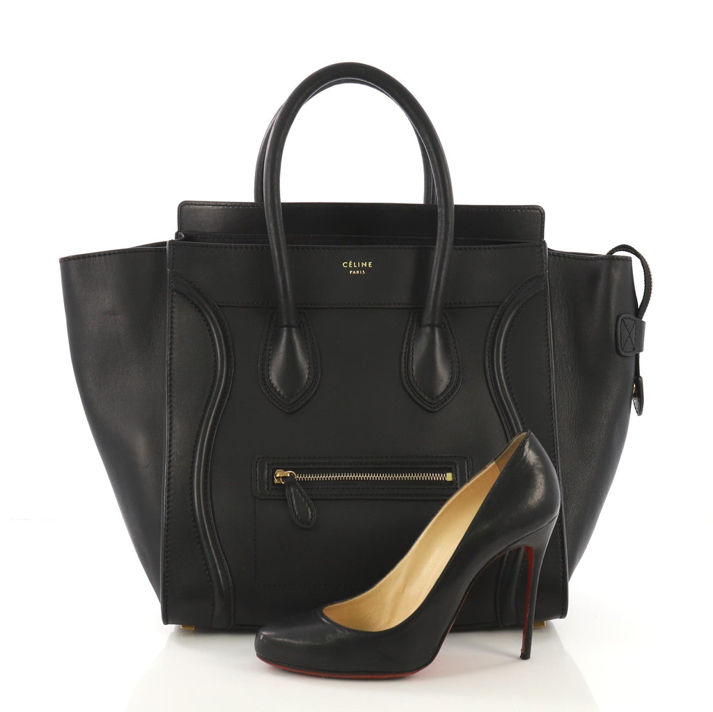 Luggage Handbag Smooth Leather Mini