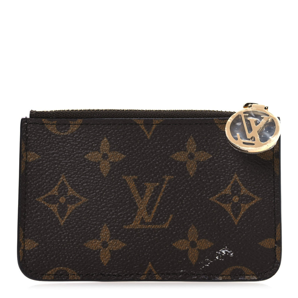 Monogram Zipped Romy  Holder Bubble Tea