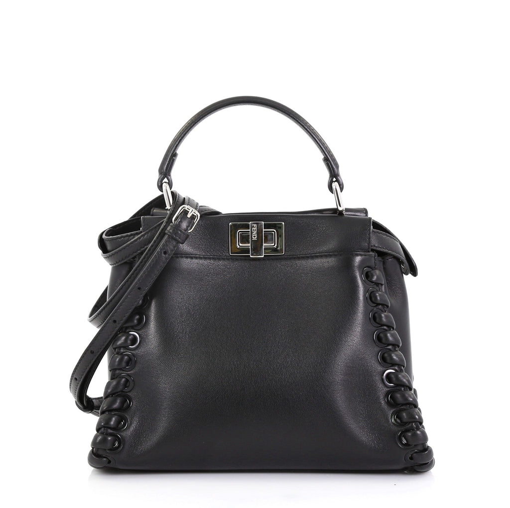 Peekaboo Bag Whipstitch Leather Mini