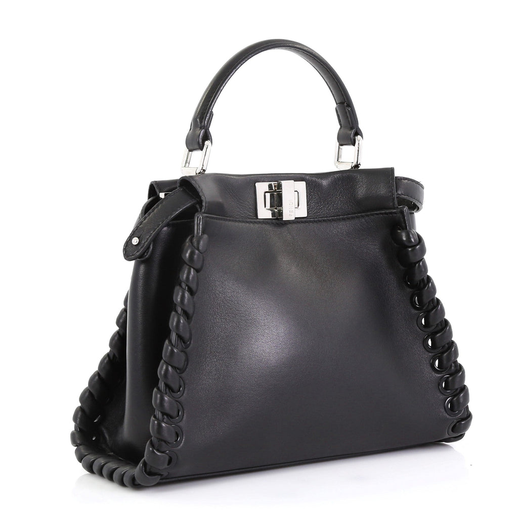 Peekaboo Bag Whipstitch Leather Mini