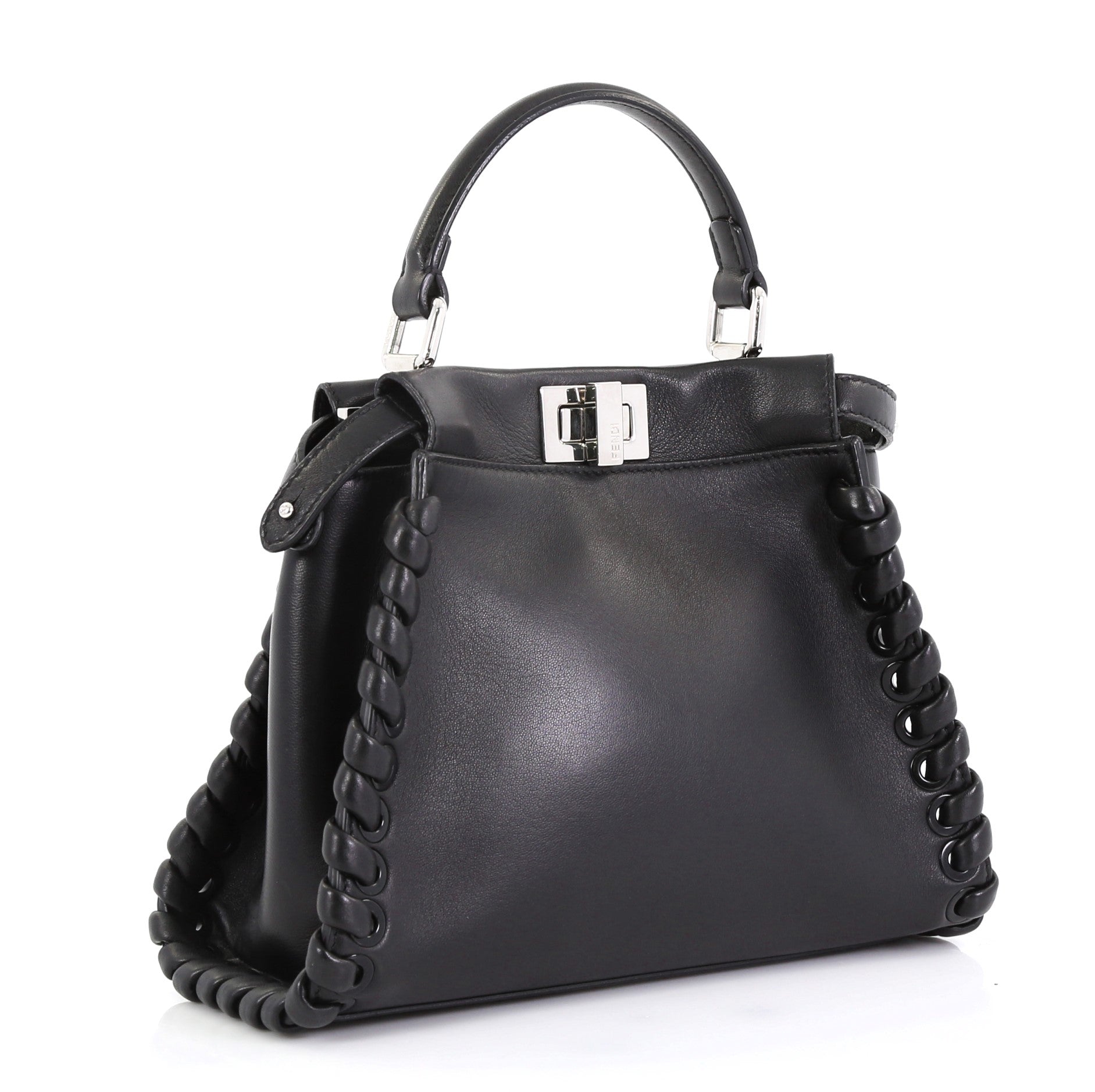 Peekaboo Bag Whipstitch Leather Mini