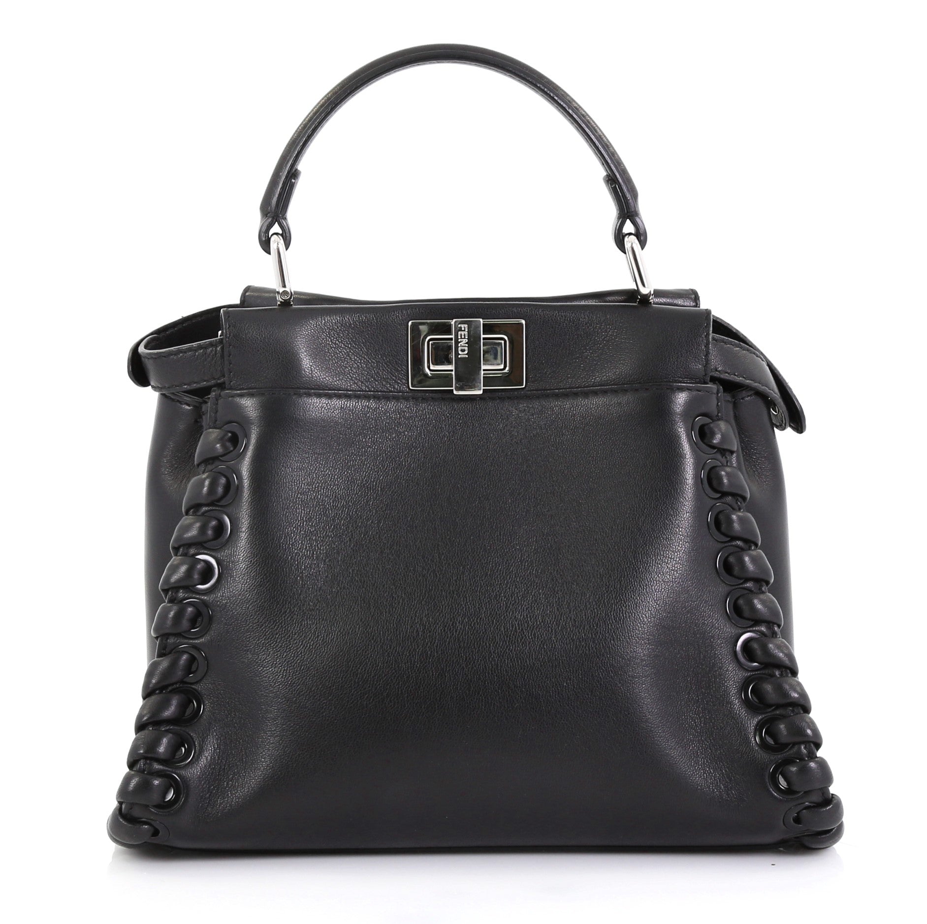 Peekaboo Bag Whipstitch Leather Mini