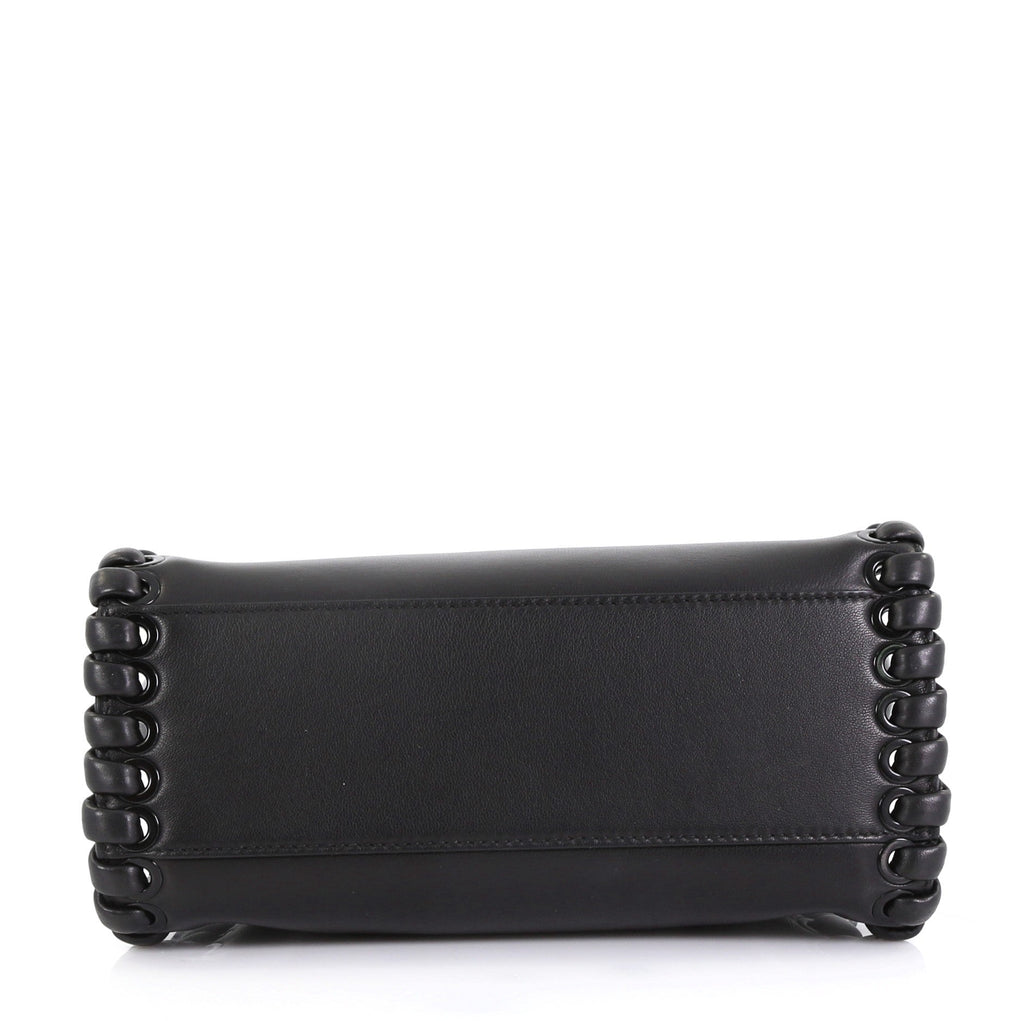 Peekaboo Bag Whipstitch Leather Mini
