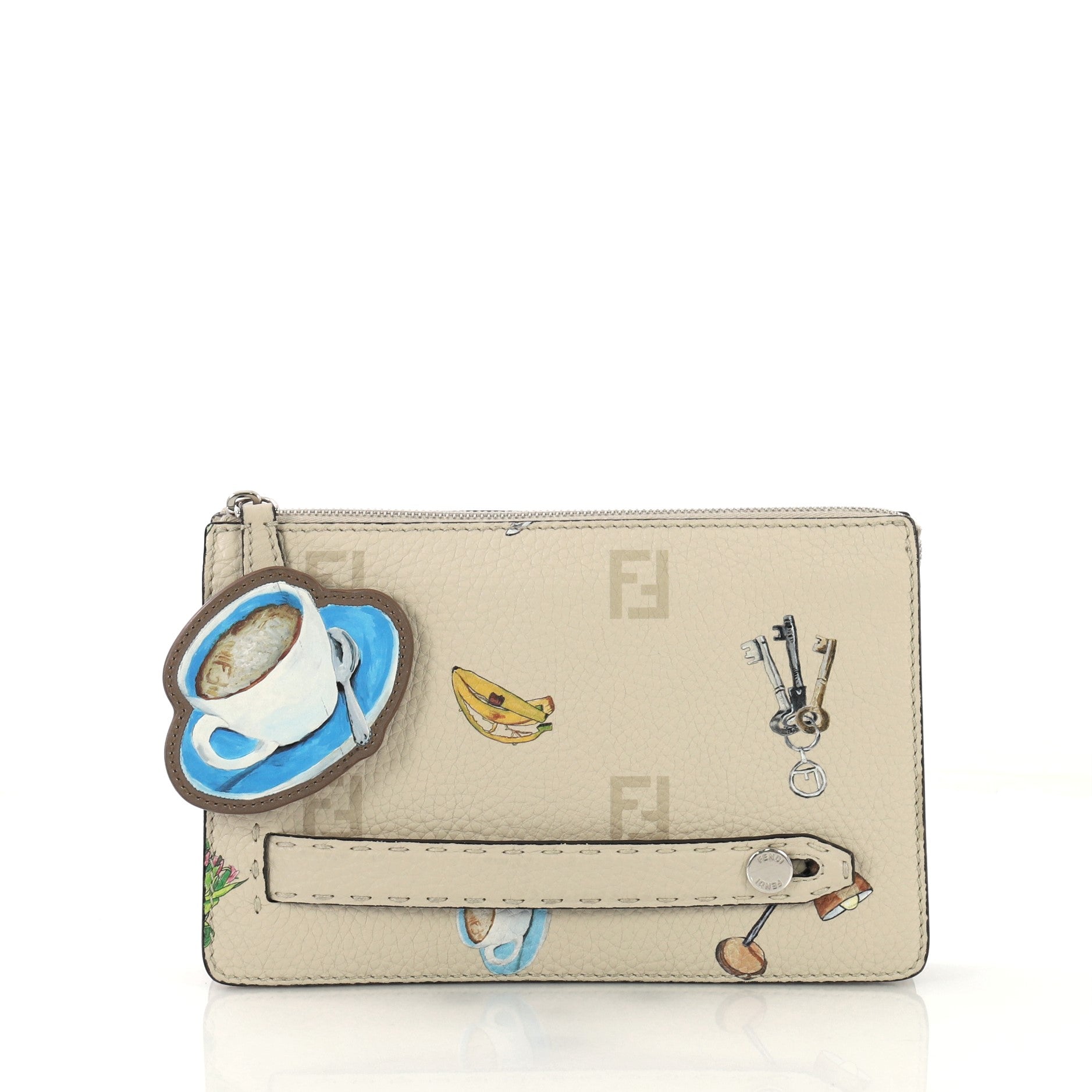 Selleria Clutch Printed Leather Medium