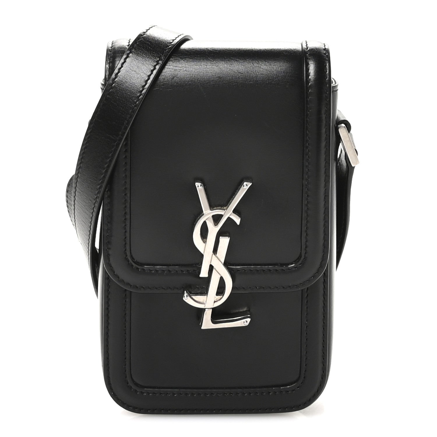 Smooth Calfskin Mini Solferino Satchel Black
