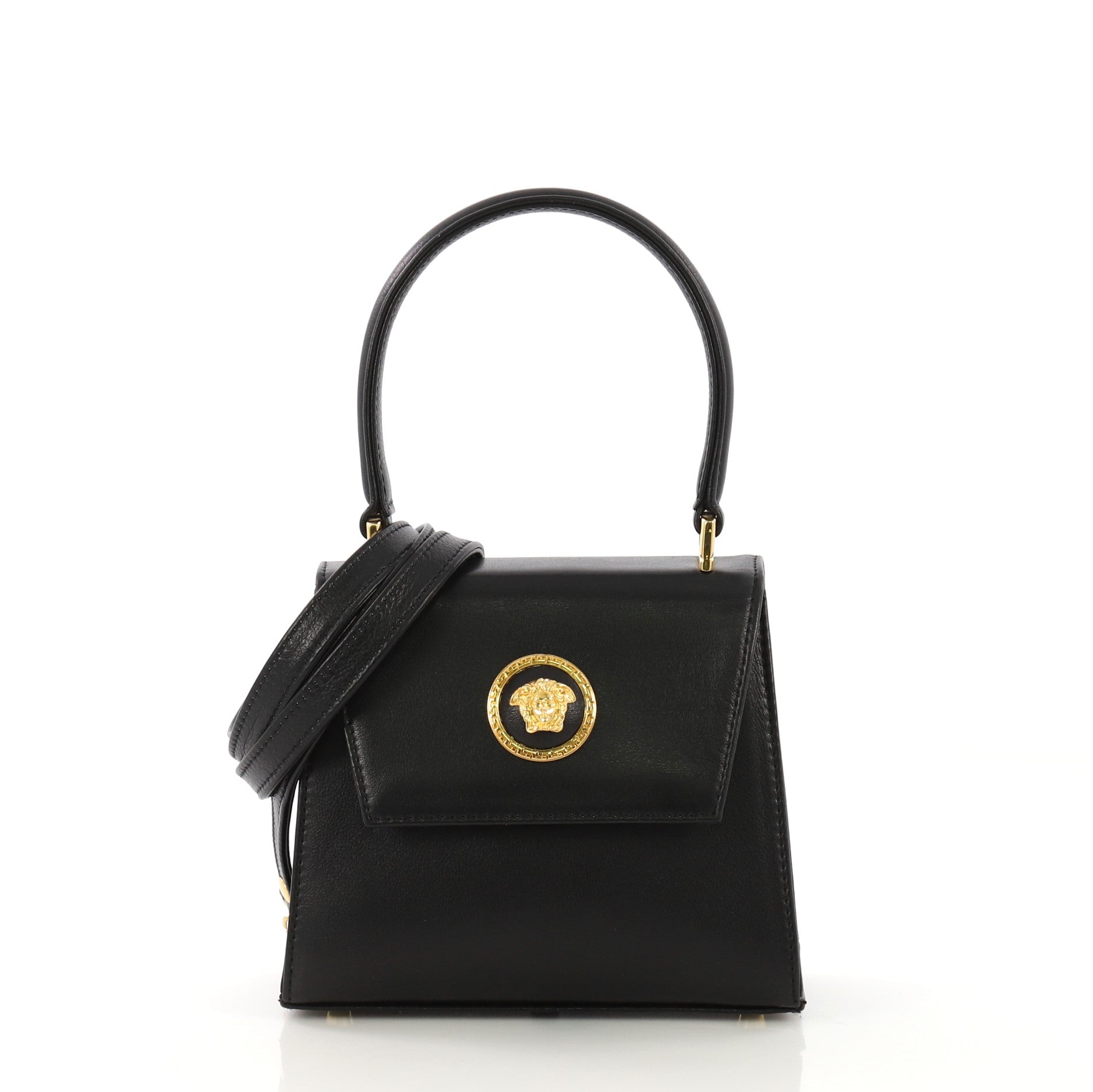 Vintage Convertible Top Handle Bag Leather Mini