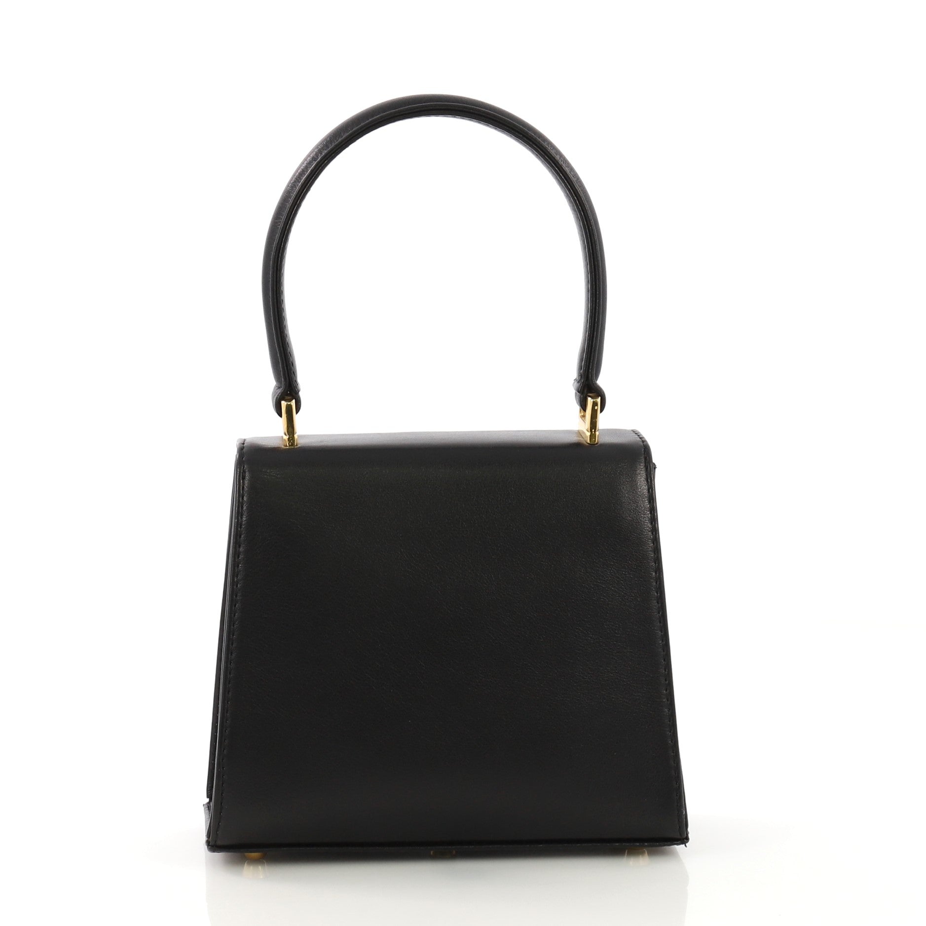 Vintage Convertible Top Handle Bag Leather Mini