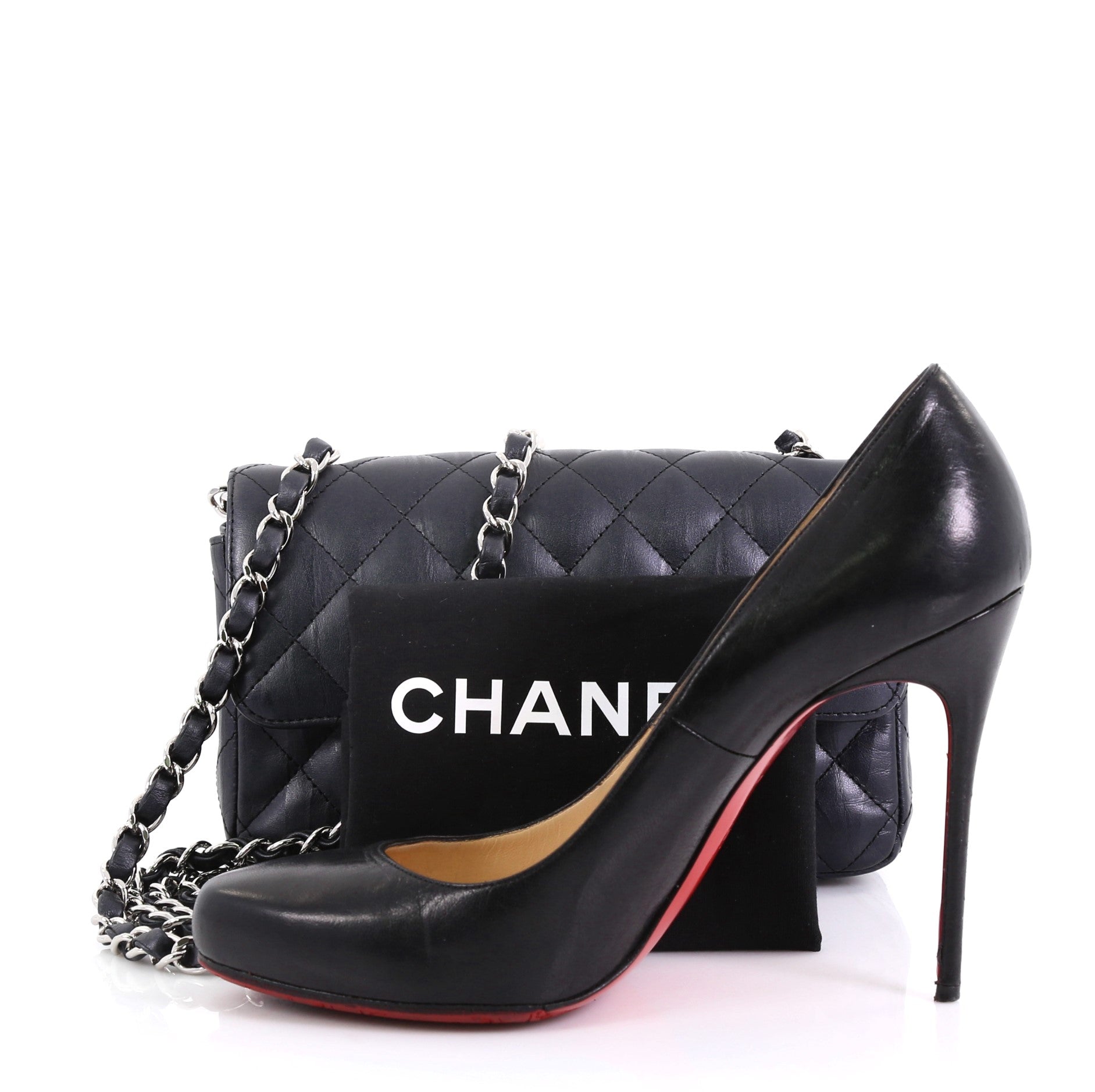 Classic Single Flap Bag Quilted Iridescent Calfskin Mini