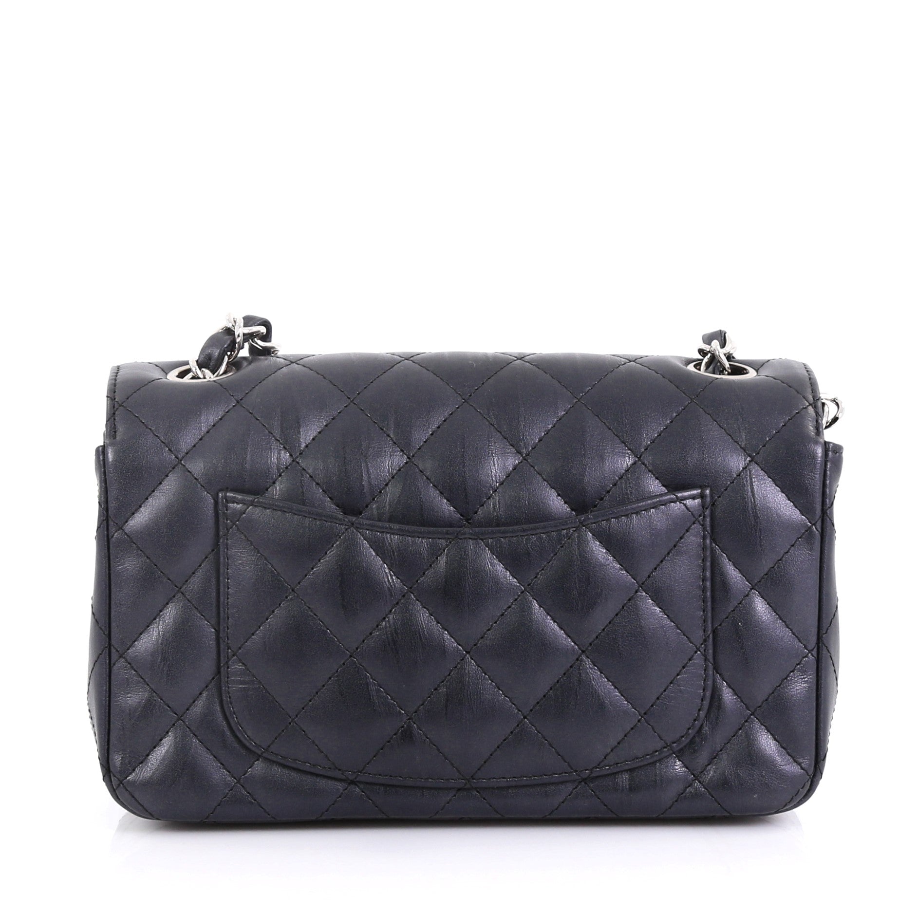 Classic Single Flap Bag Quilted Iridescent Calfskin Mini