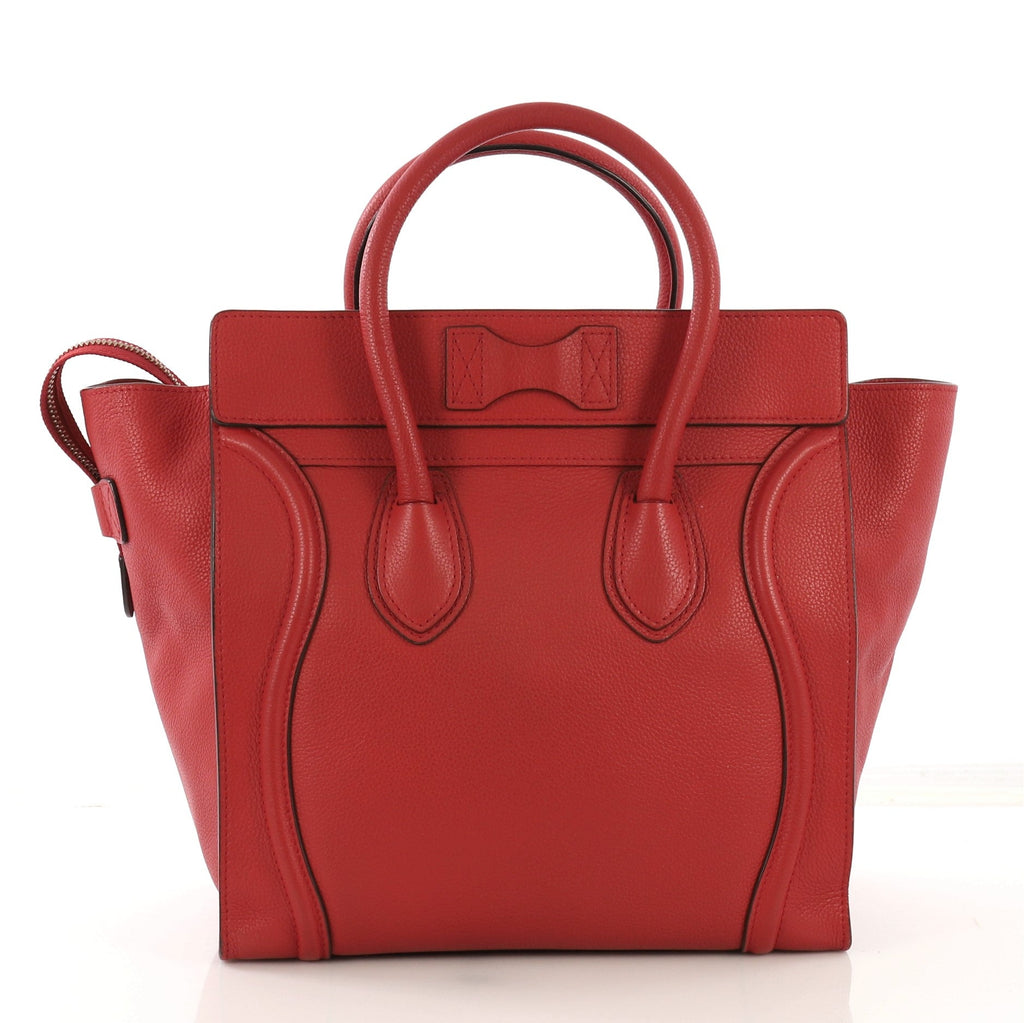 Luggage Handbag Grainy Leather Mini