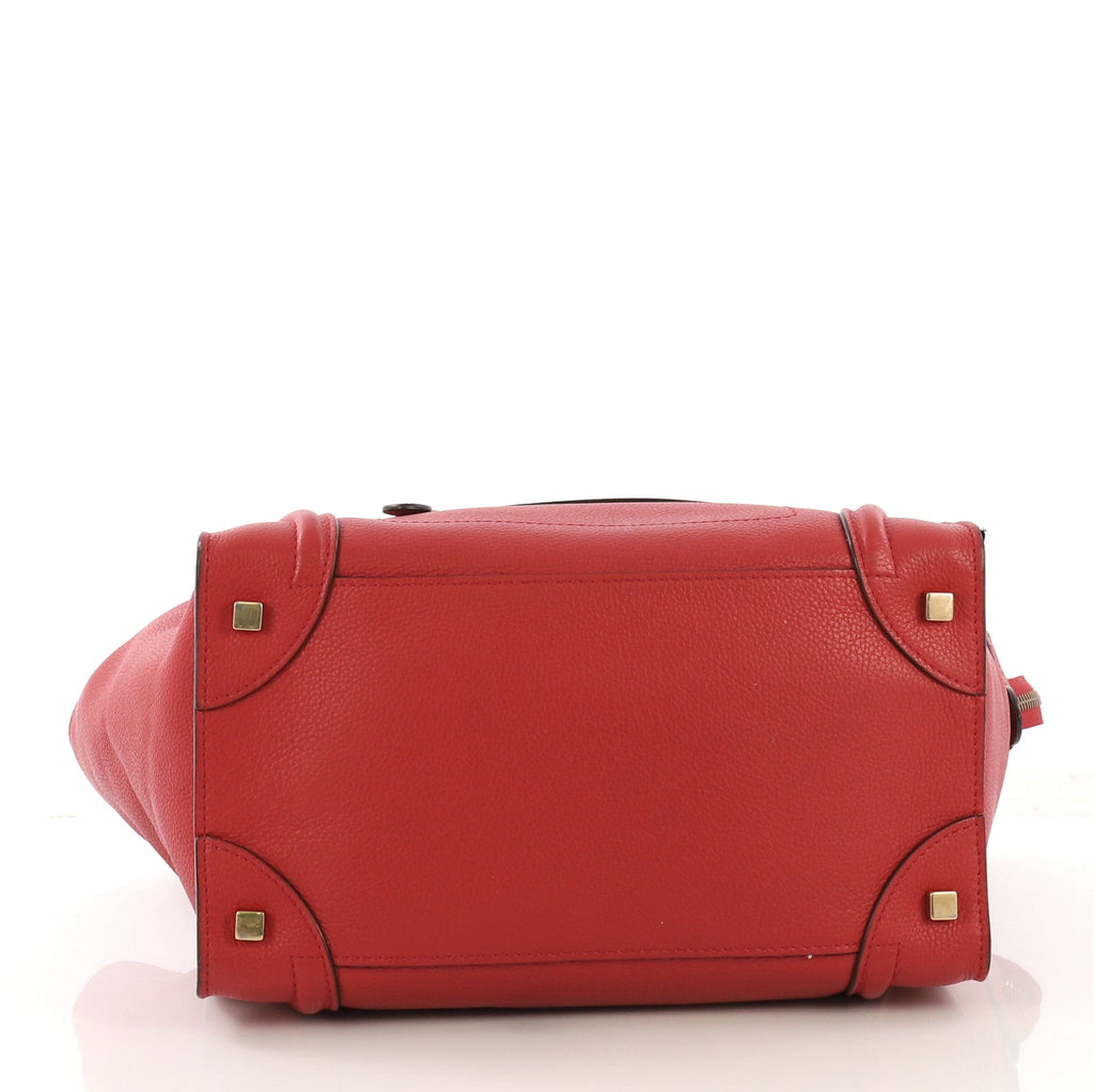 Luggage Handbag Grainy Leather Mini