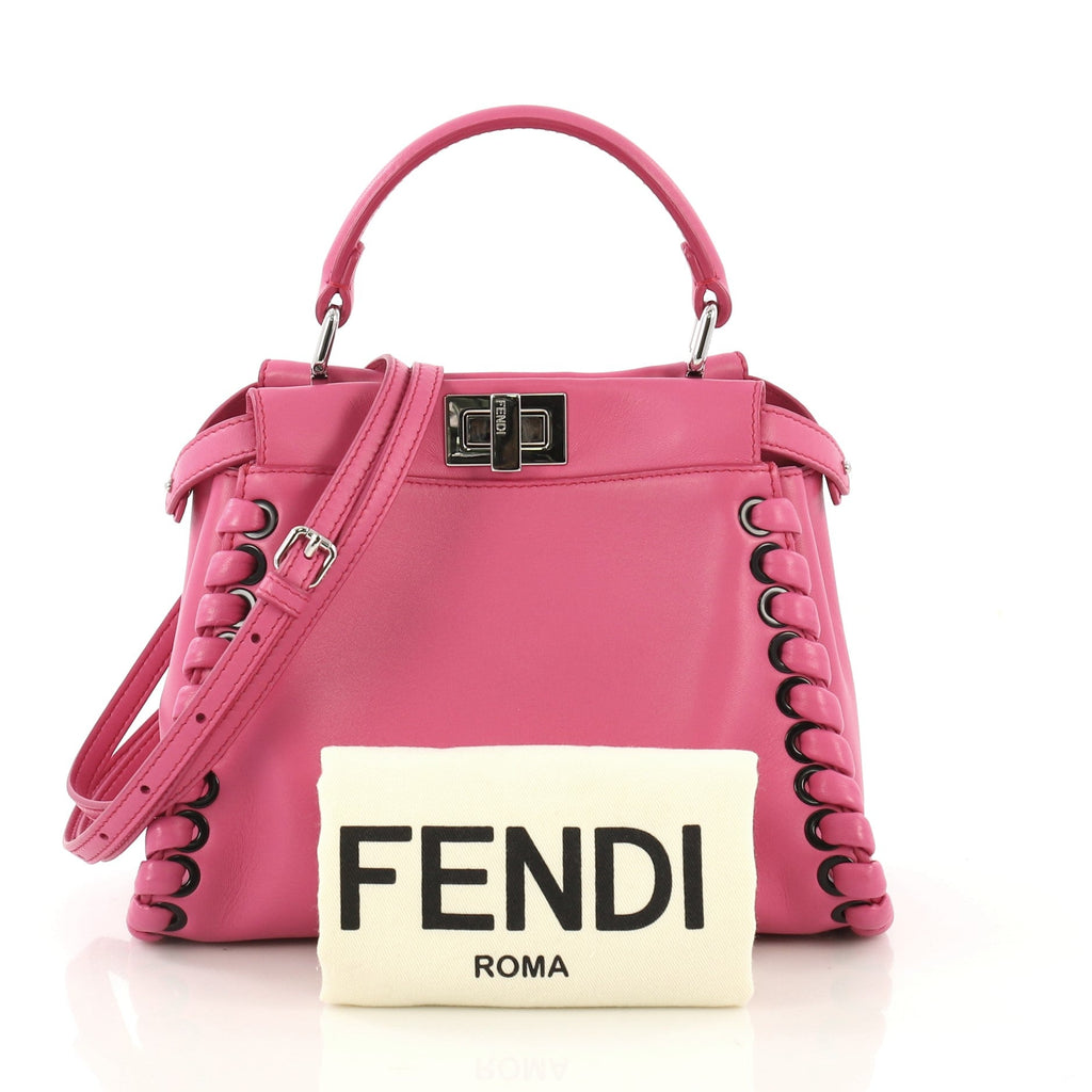 Peekaboo Bag Whipstitch Leather Mini