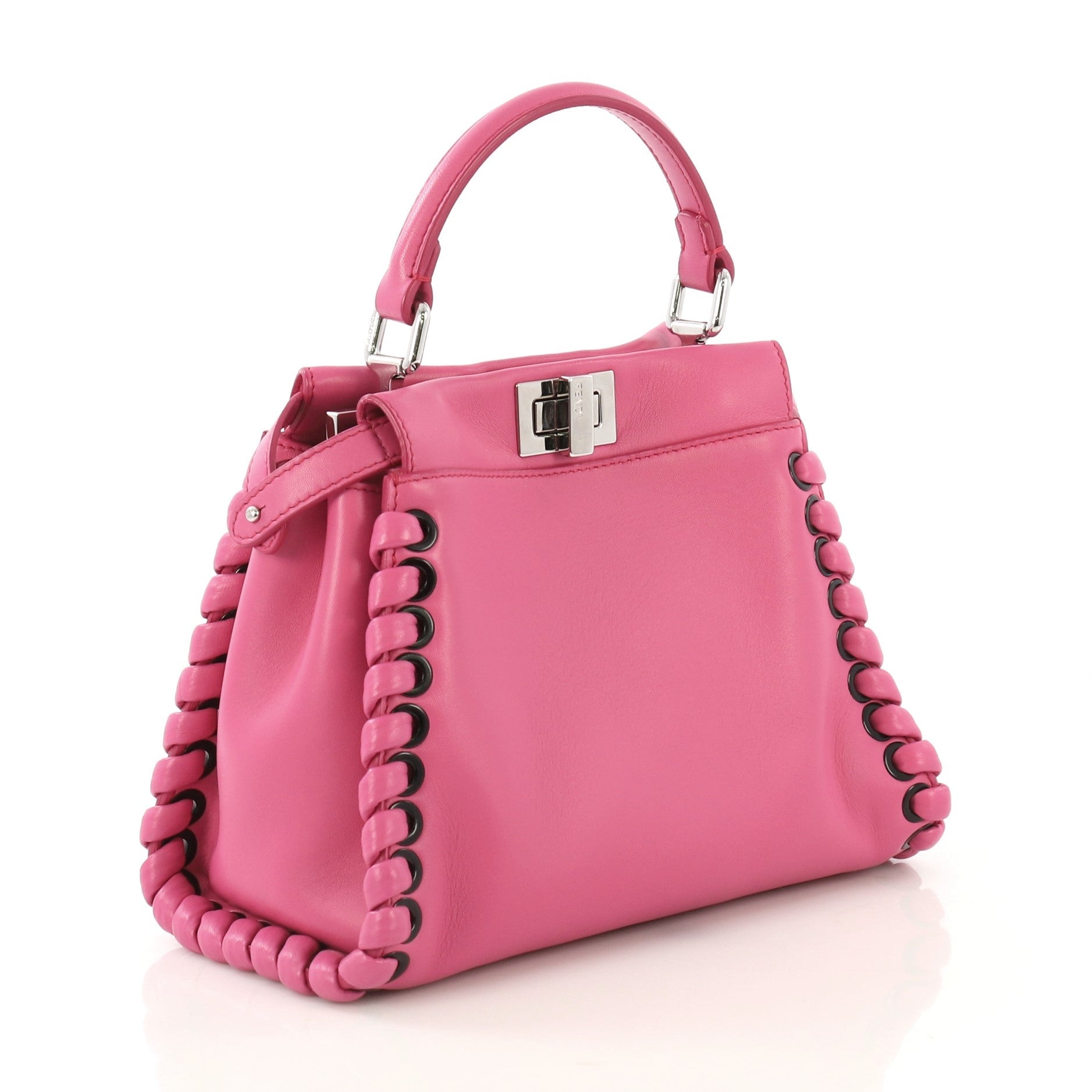 Peekaboo Bag Whipstitch Leather Mini