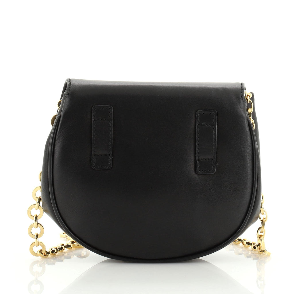 Vintage Gancio Convertible Chain Waist Bag Leather Mini