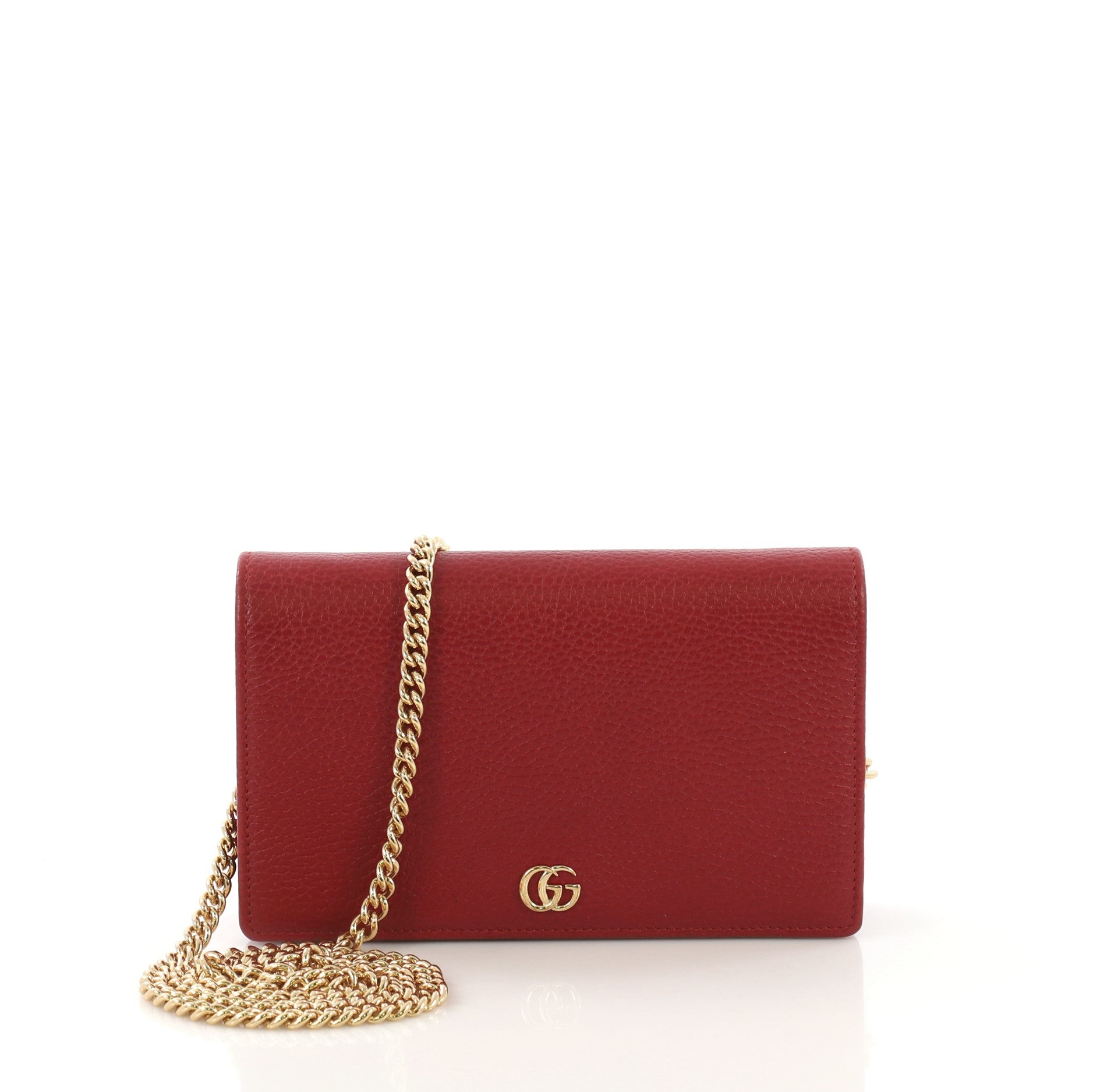 Petite Marmont Chain Wallet Leather Mini